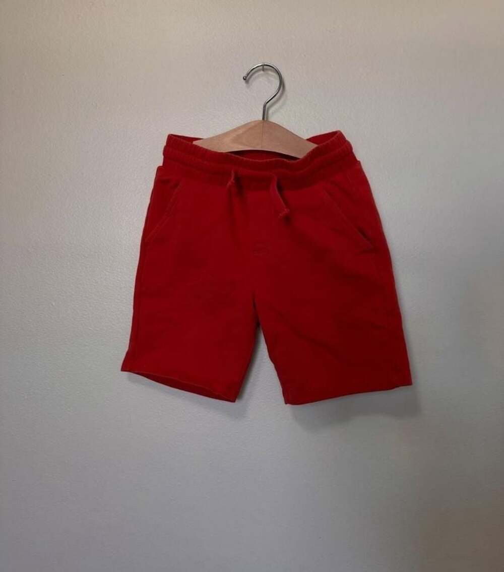 Miles the Label Kids Red French Terry Pull-On Sweat Shorts Size 6Y